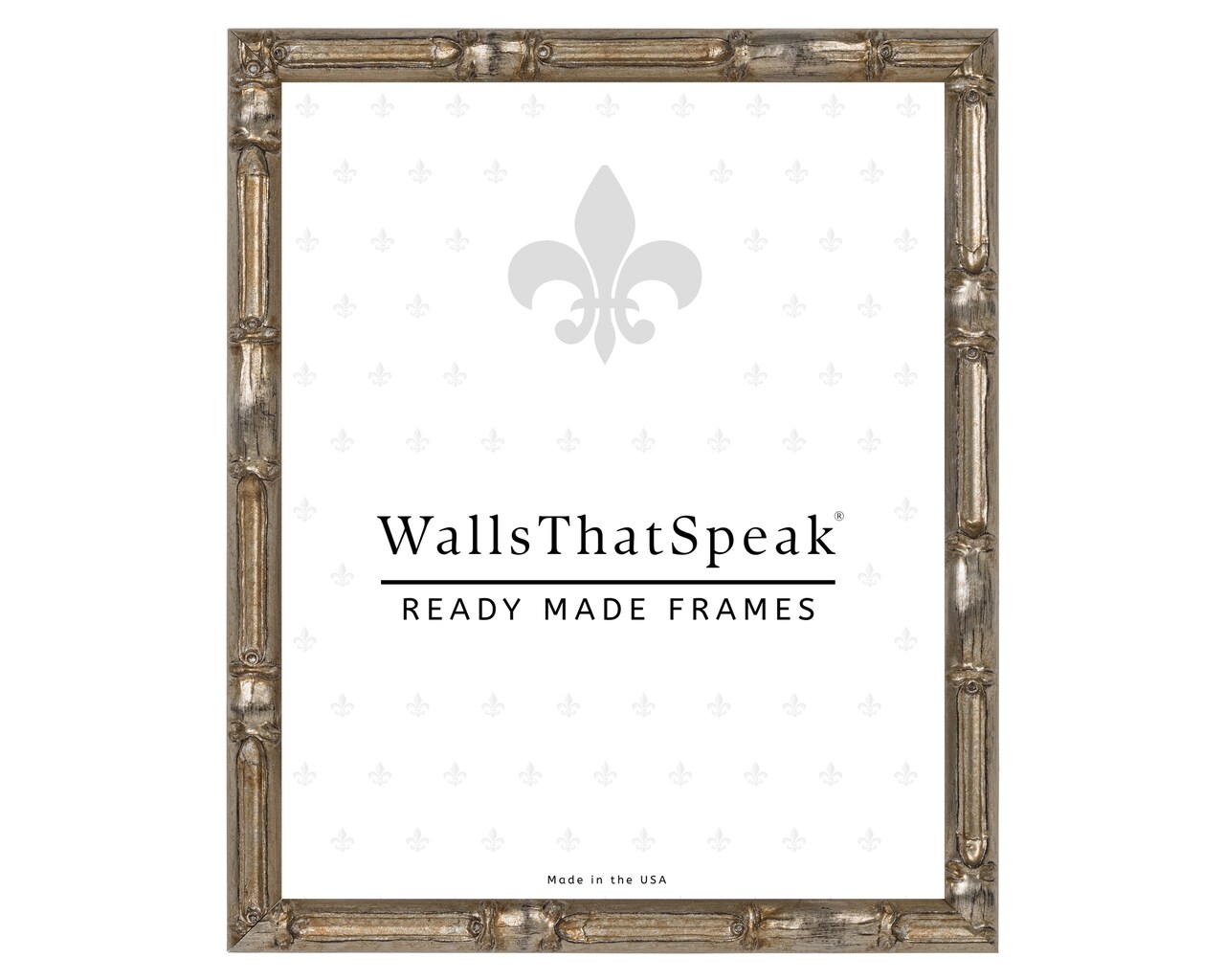 13x19 Picture Frame, Vintage Bamboo 0.625 Inch Wood Moulding, Wall Display Frame for Art, Posters, or Photos by wallsthatspeak